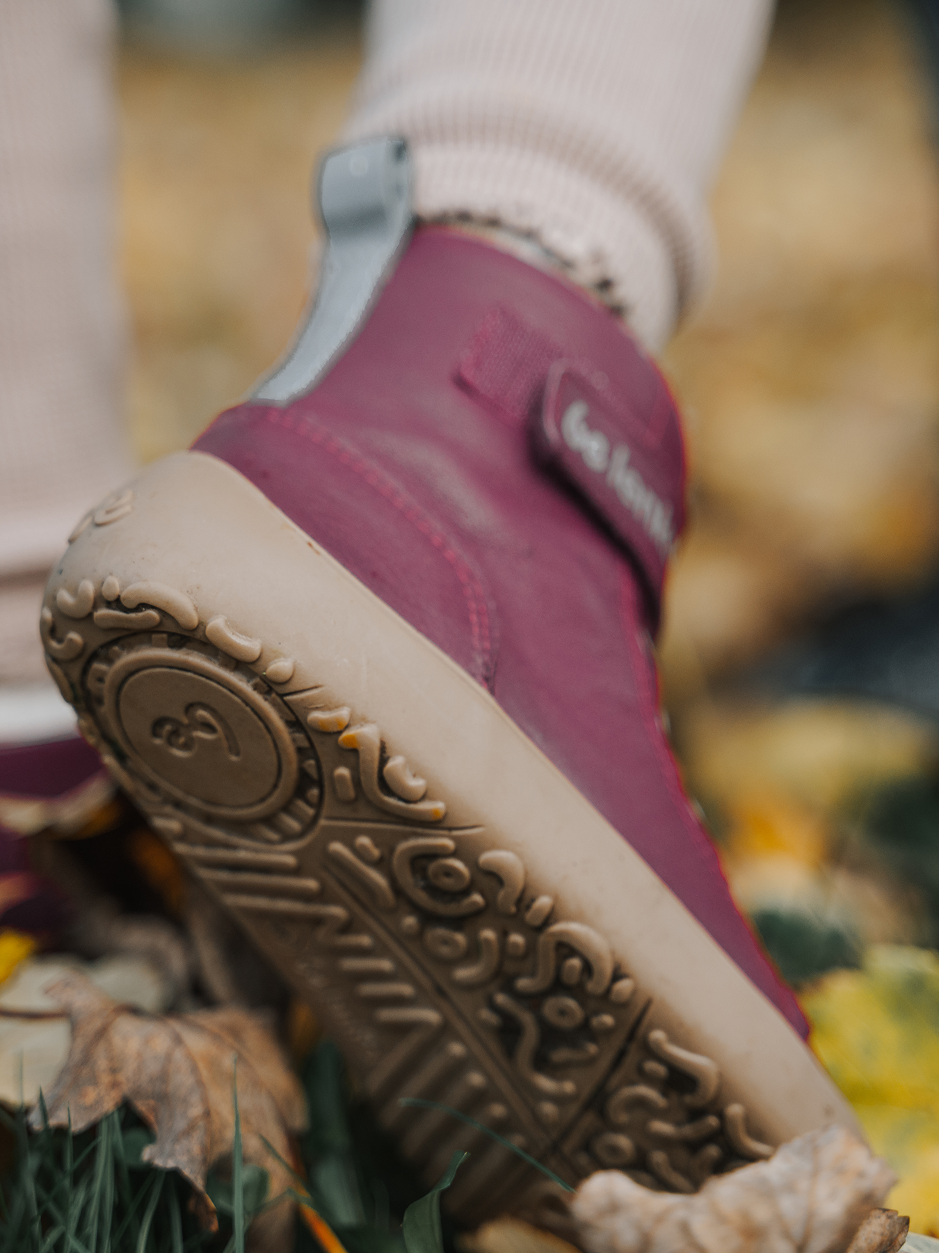 Kinder Winter Barfußschuhe Be Lenka Winter Kids - Dark Cherry Red.