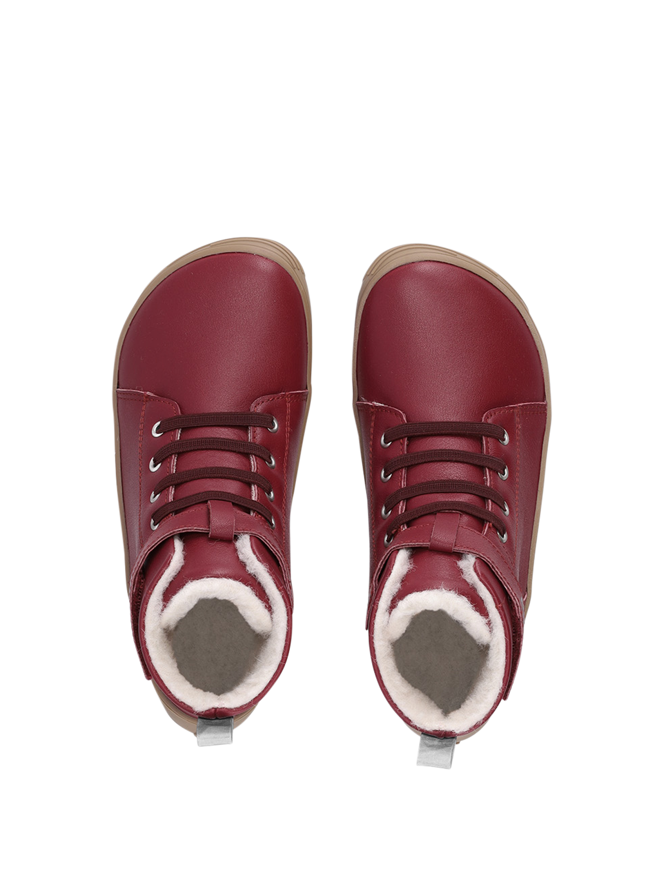 Kinder Winter Barfußschuhe Be Lenka Winter Kids - Dark Cherry Red.