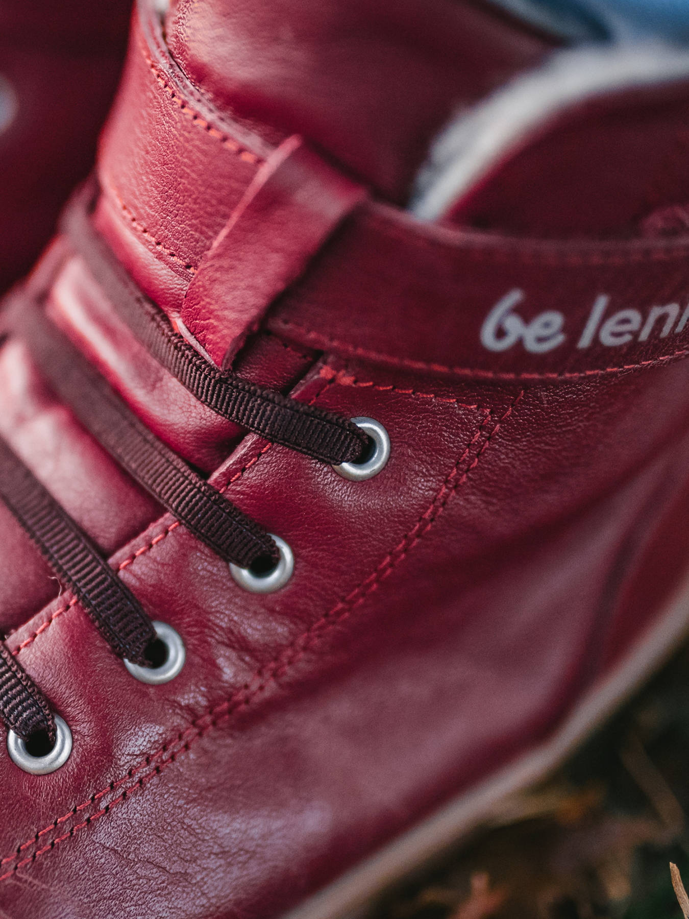 Kinder Winter Barfußschuhe Be Lenka Winter Kids - Dark Cherry Red.