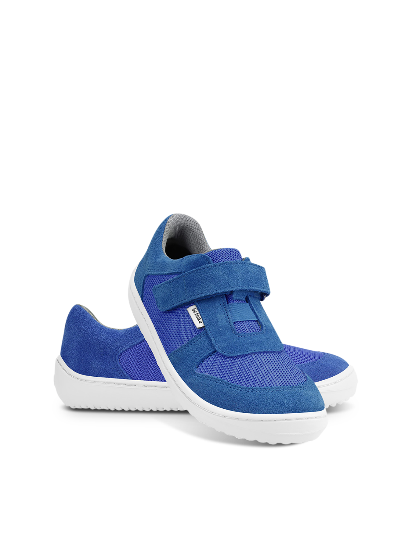 Kinder Barfuß Sneakers Be Lenka Joy - Blue & White.