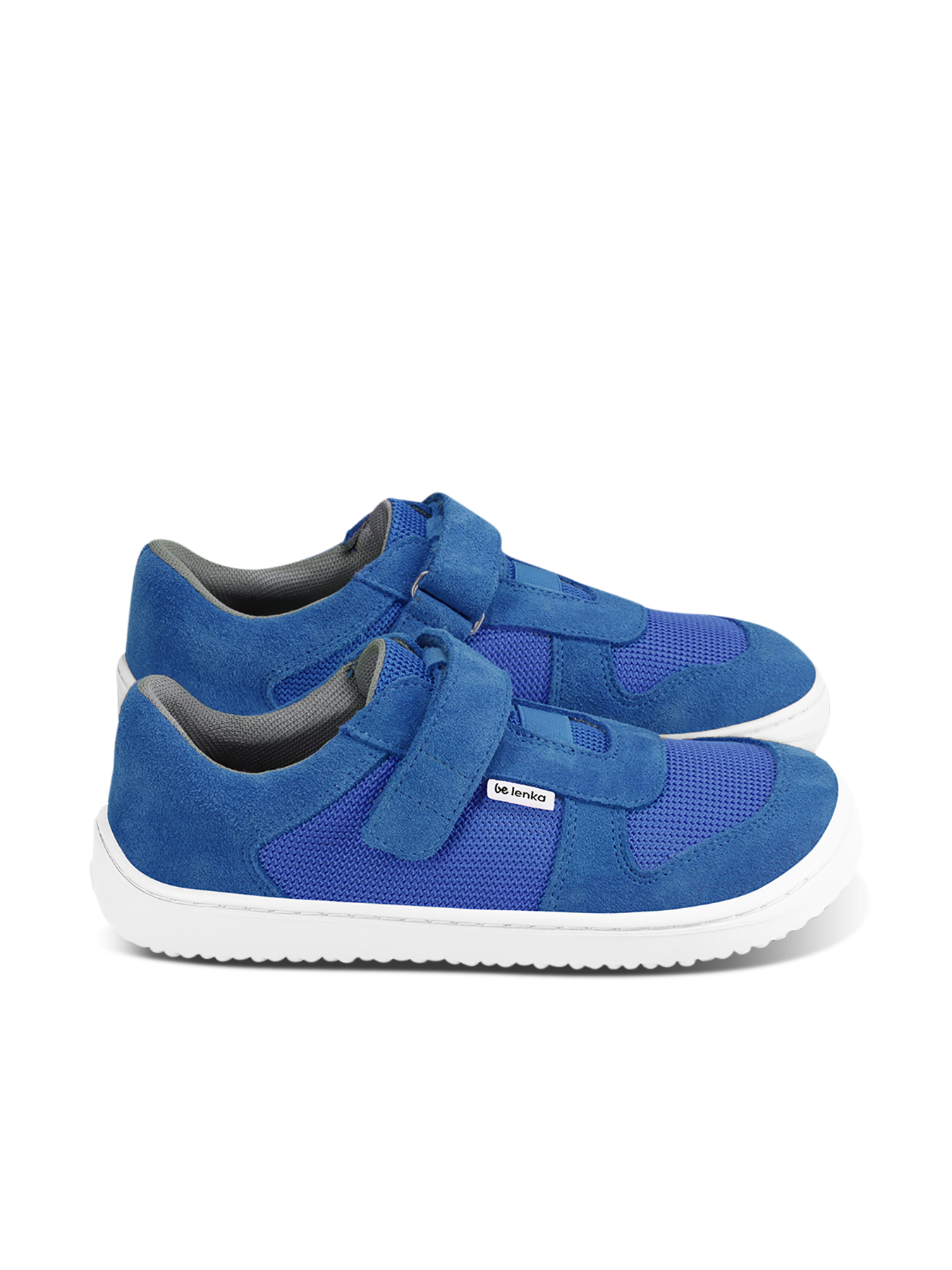 Kinder Barfuß Sneakers Be Lenka Joy - Blue & White.